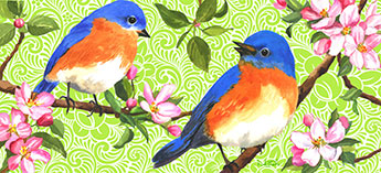 bluebirds mat