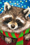 christmas raccoon