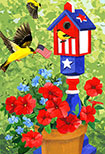 patriotic birdhouse