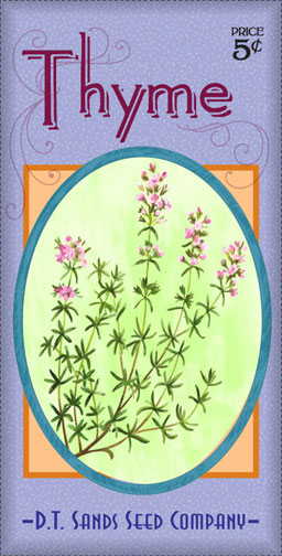 thyme seed packet